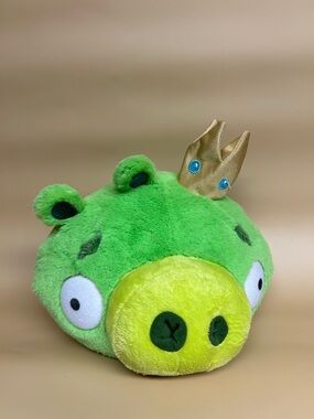 Angry Birds Green Pig Plush King Pig Smooth by Robin 2009-2012